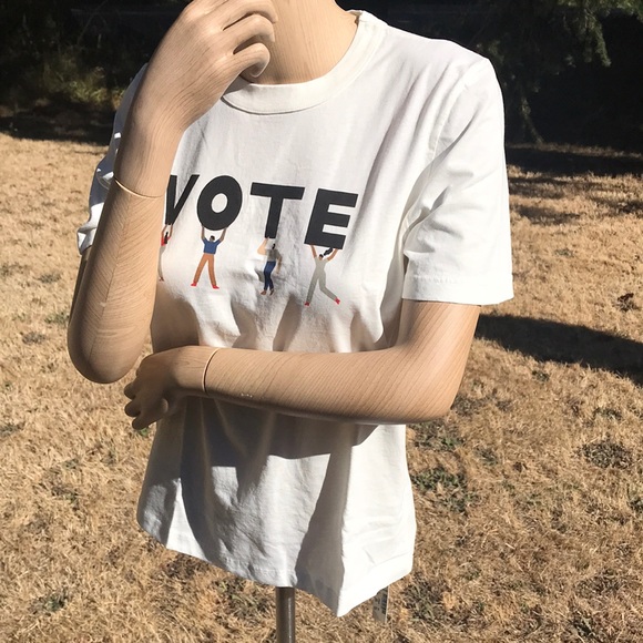 🆕Madewell VOTE Tees Made in USA New NWT - Picture 2 of 13